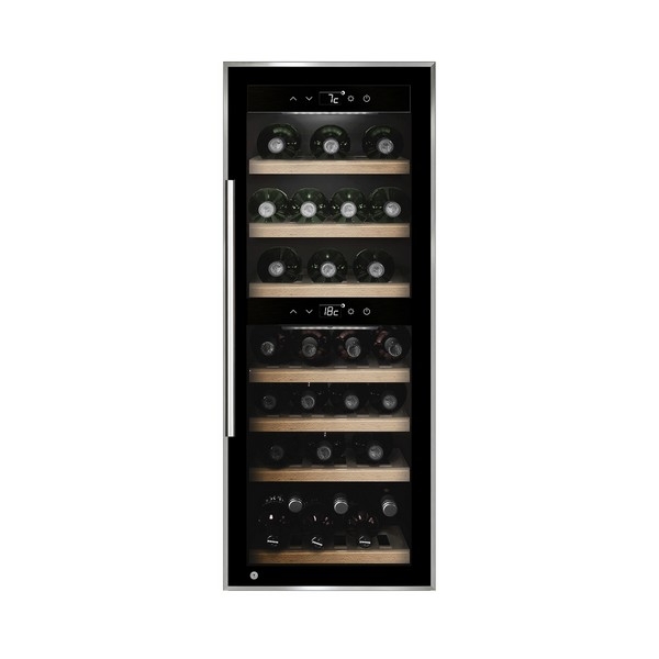 מקרר יין 38 בקבוקים בצבע שחור מבית קאסו דגם CASO WineComfort 38 black