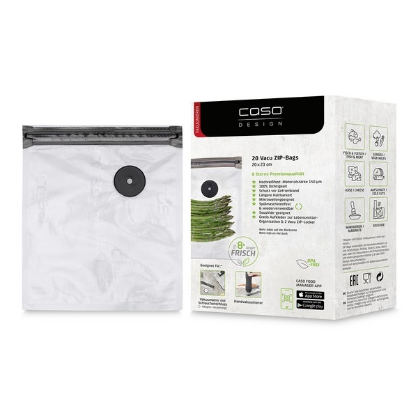 CASO Vacu ZIP-bags 20x23 cm