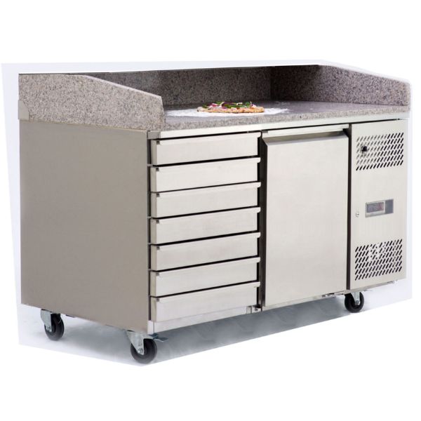 HOTPONT 1.5CM FRIDGE 7 DRAWERS PIZZA